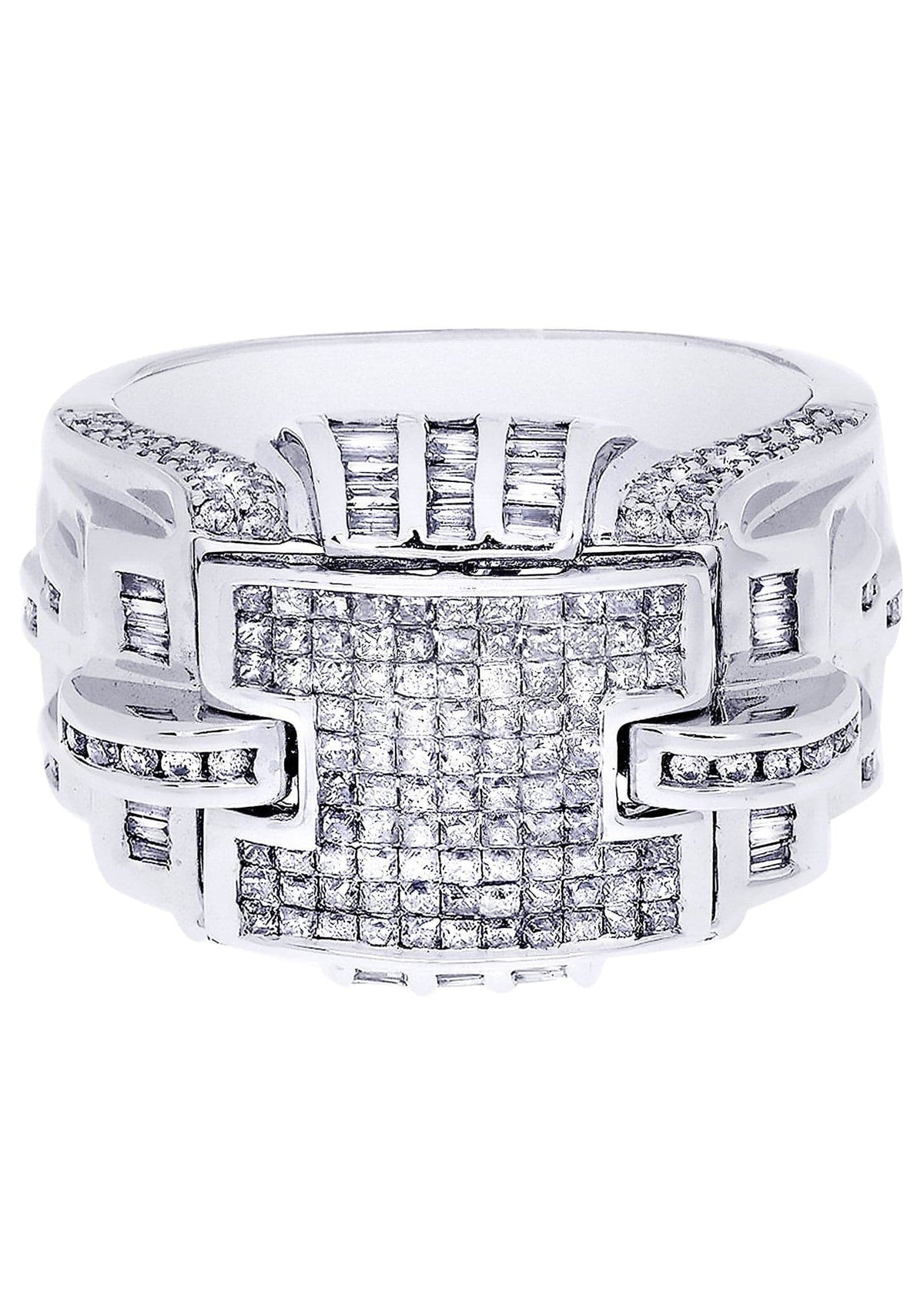 White Gold Mens Diamond Ring| 0.6 Carats| 13.73 Grams