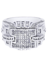 White Gold Mens Diamond Ring| 0.6 Carats| 13.73 Grams