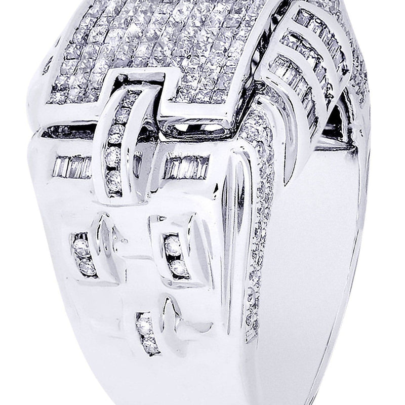 White Gold Mens Diamond Ring| 0.6 Carats| 13.73 Grams