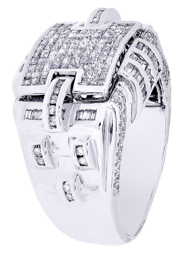 White Gold Mens Diamond Ring| 0.6 Carats| 13.73 Grams