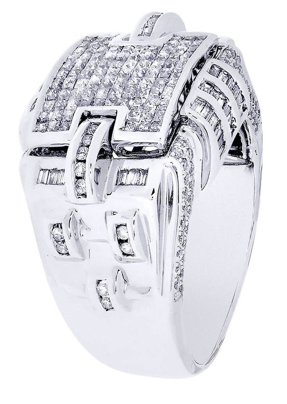 White Gold Mens Diamond Ring| 0.6 Carats| 13.73 Grams