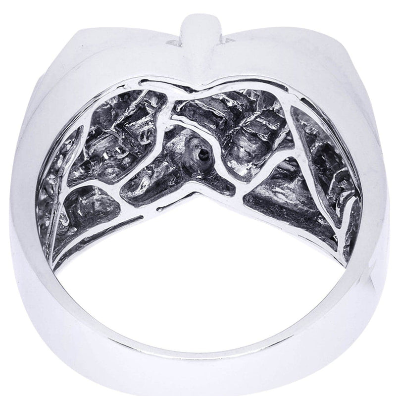 White Gold Mens Diamond Ring| 0.87 Carats| 12.75 Grams