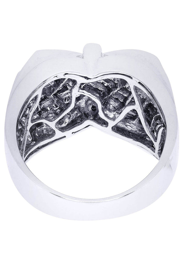 White Gold Mens Diamond Ring| 0.87 Carats| 12.75 Grams