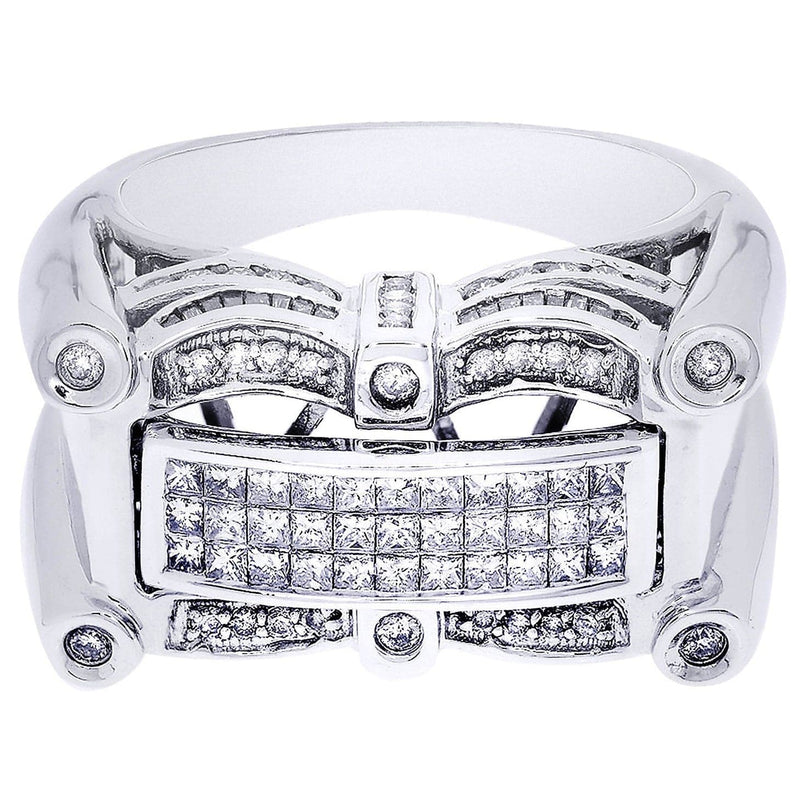 White Gold Mens Diamond Ring| 0.45 Carats| 15.47 Grams