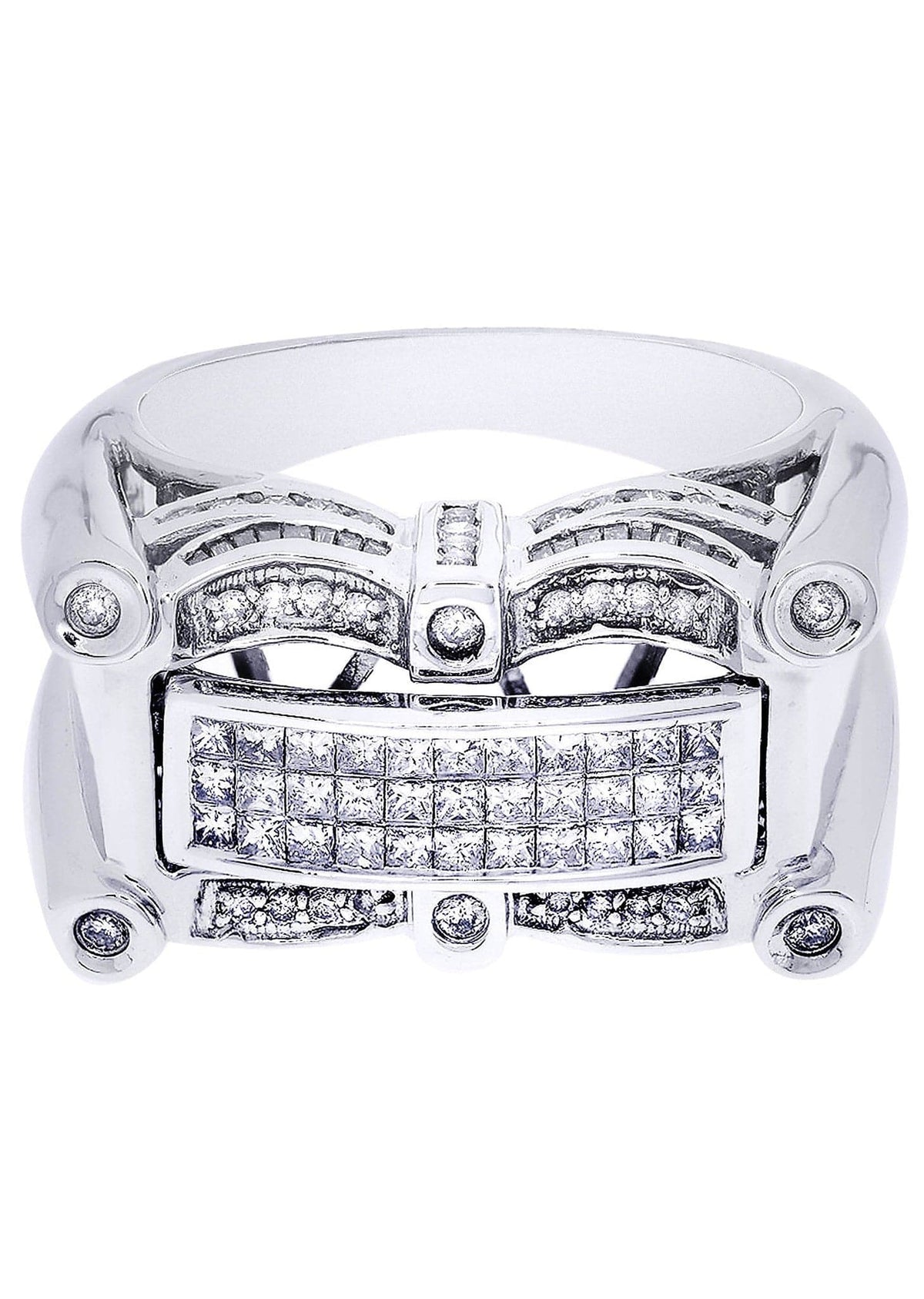 White Gold Mens Diamond Ring| 0.45 Carats| 15.47 Grams