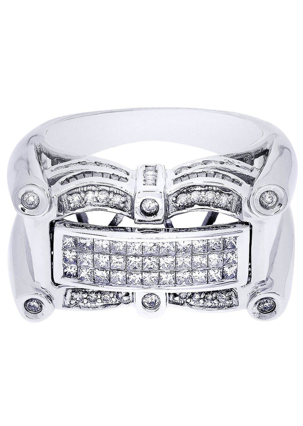White Gold Mens Diamond Ring| 0.45 Carats| 15.47 Grams