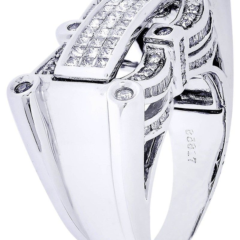 White Gold Mens Diamond Ring| 0.45 Carats| 15.47 Grams