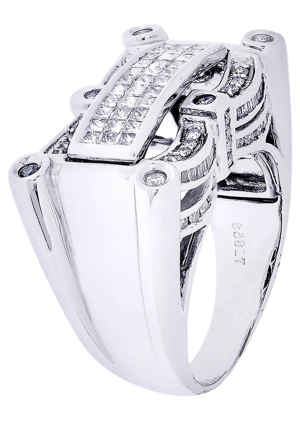 White Gold Mens Diamond Ring| 0.45 Carats| 15.47 Grams