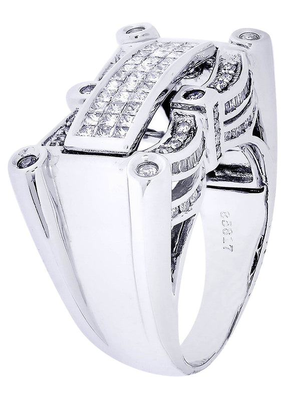 White Gold Mens Diamond Ring| 0.45 Carats| 15.47 Grams