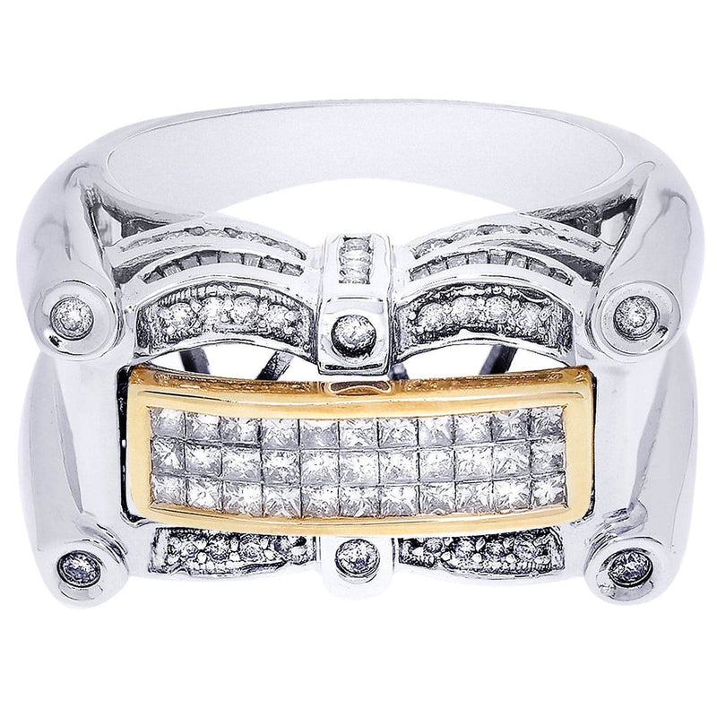 White Gold Mens Diamond Ring| 0.45 Carats| 15.35 Grams