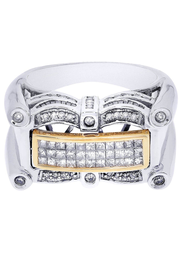 White Gold Mens Diamond Ring| 0.45 Carats| 15.35 Grams