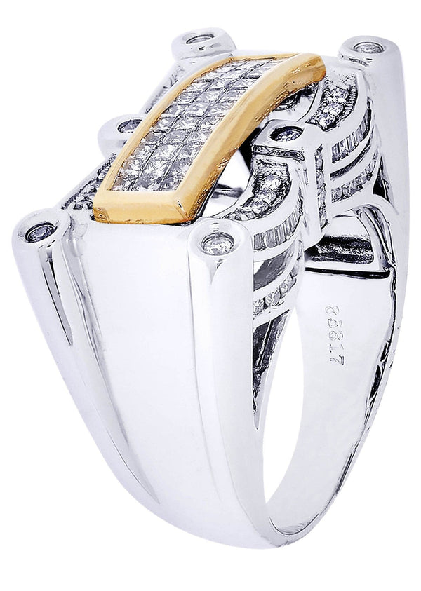 White Gold Mens Diamond Ring| 0.45 Carats| 15.35 Grams