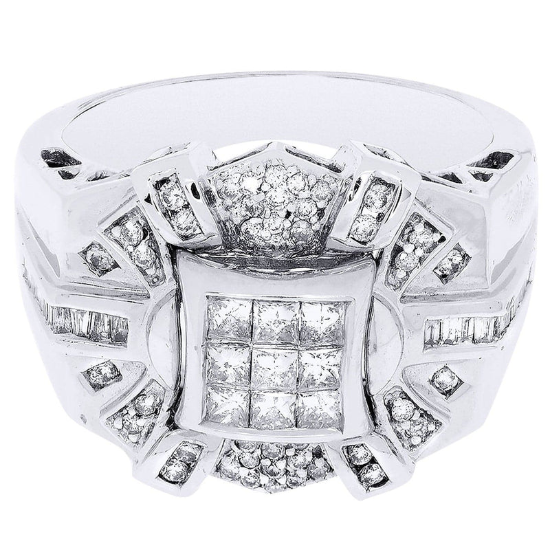 White Gold Mens Diamond Ring| 0.32 Carats| 12.47 Grams