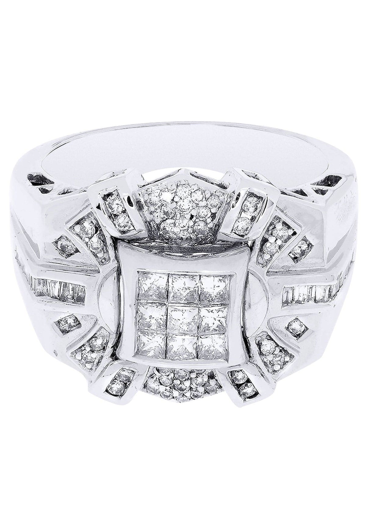 White Gold Mens Diamond Ring| 0.32 Carats| 12.47 Grams