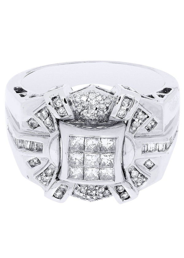 White Gold Mens Diamond Ring| 0.32 Carats| 12.47 Grams