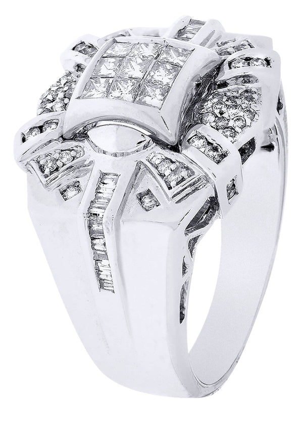 White Gold Mens Diamond Ring| 0.32 Carats| 12.47 Grams