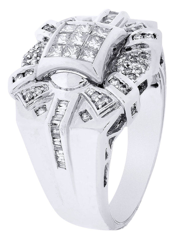 White Gold Mens Diamond Ring| 0.32 Carats| 12.47 Grams