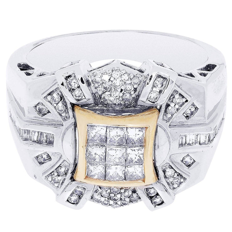 White Gold Mens Diamond Ring| 0.32 Carats| 12.49 Grams