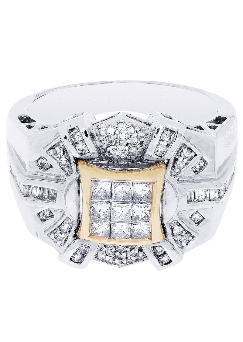 White Gold Mens Diamond Ring| 0.32 Carats| 12.49 Grams