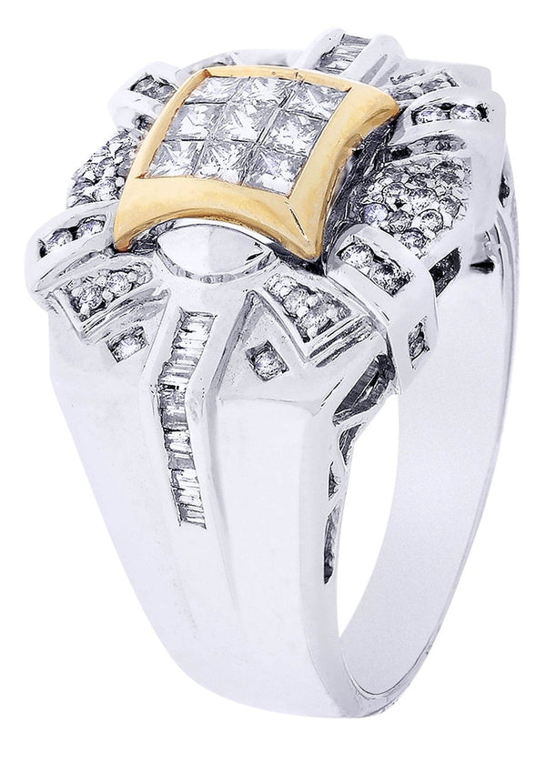 White Gold Mens Diamond Ring| 0.32 Carats| 12.49 Grams