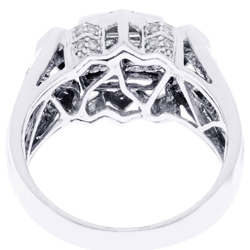 White Gold Mens Diamond Ring| 0.67 Carats| 10.12 Grams