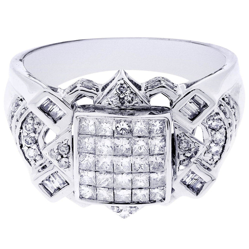 White Gold Mens Diamond Ring| 0.67 Carats| 10.12 Grams