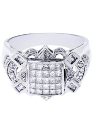 White Gold Mens Diamond Ring| 0.67 Carats| 10.12 Grams