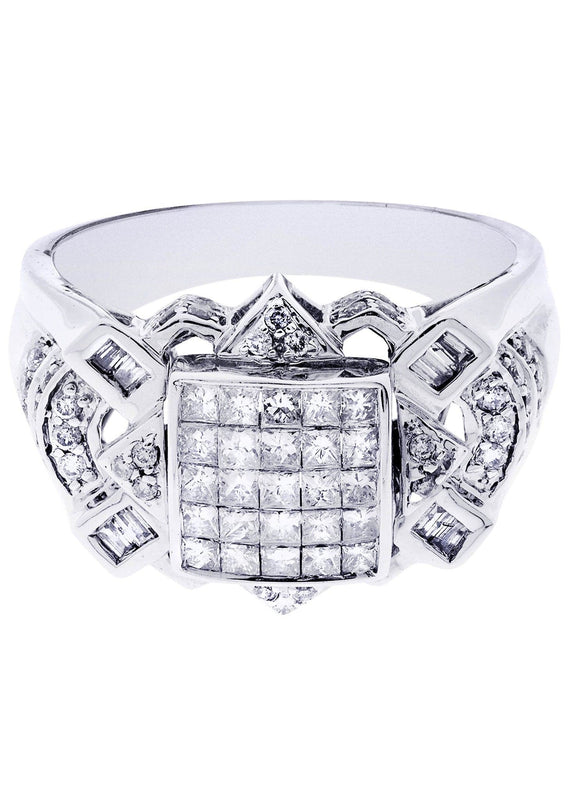 White Gold Mens Diamond Ring| 0.67 Carats| 10.12 Grams