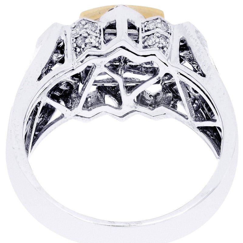 White Gold Mens Diamond Ring| 0.42 Carats| 10.2 Grams