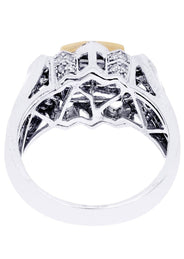 White Gold Mens Diamond Ring| 0.42 Carats| 10.2 Grams