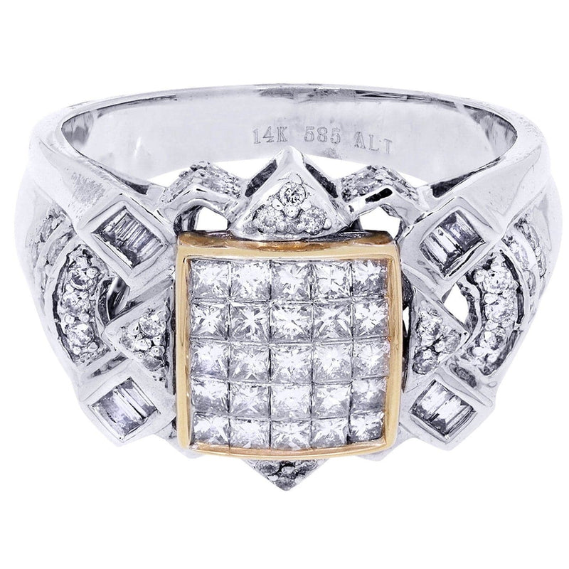 White Gold Mens Diamond Ring| 0.42 Carats| 10.2 Grams