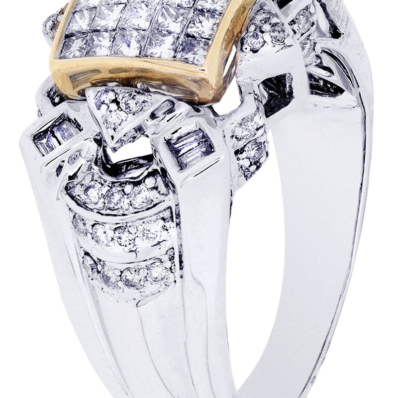 White Gold Mens Diamond Ring| 0.42 Carats| 10.2 Grams