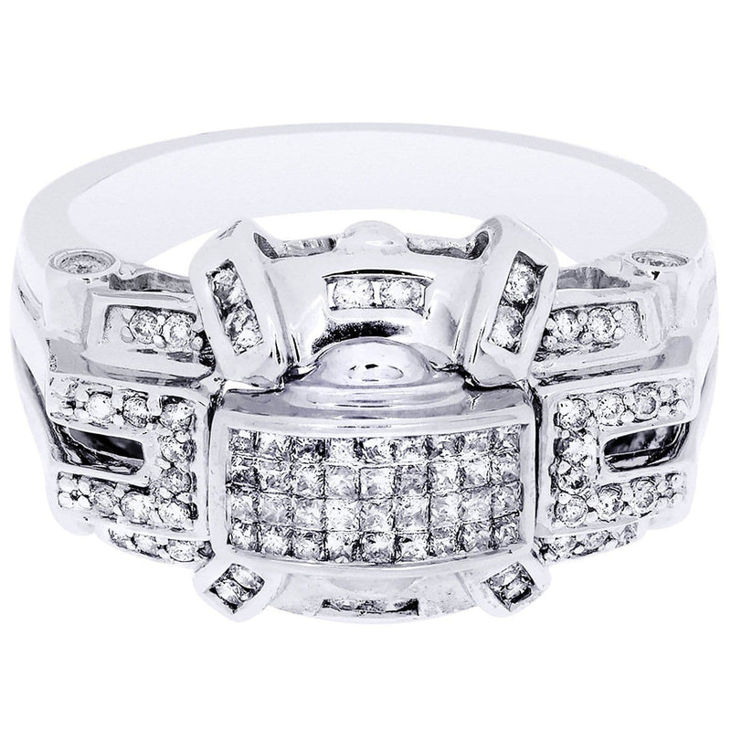 White Gold Mens Diamond Ring| 0.33 Carats| 8.57 Grams