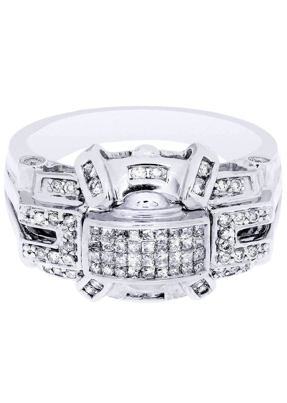 White Gold Mens Diamond Ring| 0.33 Carats| 8.57 Grams