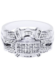 White Gold Mens Diamond Ring| 0.33 Carats| 8.57 Grams