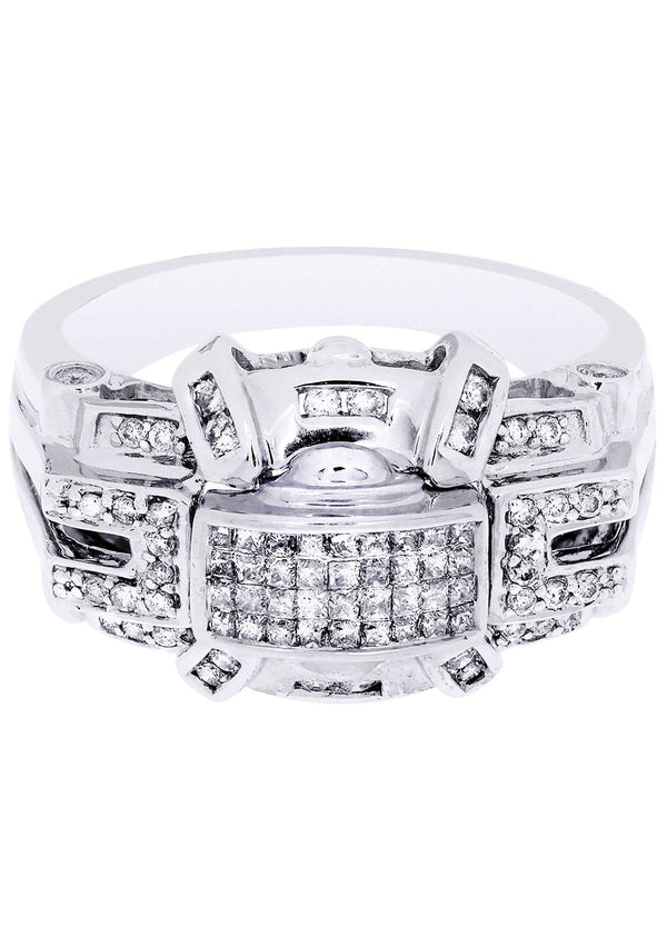 White Gold Mens Diamond Ring| 0.33 Carats| 8.57 Grams
