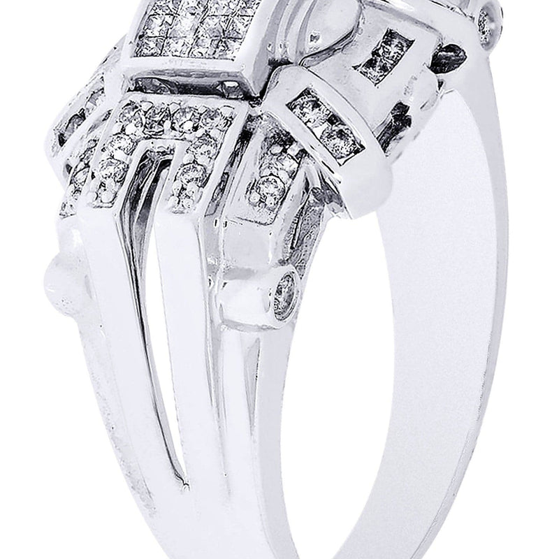 White Gold Mens Diamond Ring| 0.33 Carats| 8.57 Grams