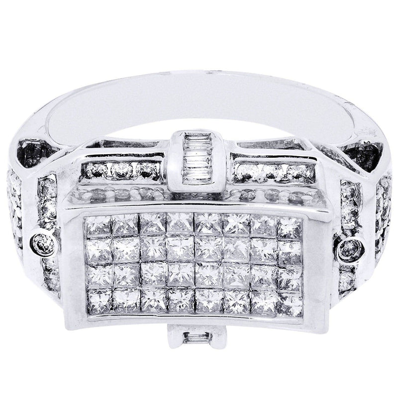 White Gold Mens Diamond Ring| 0.3 Carats| 8.68 Grams