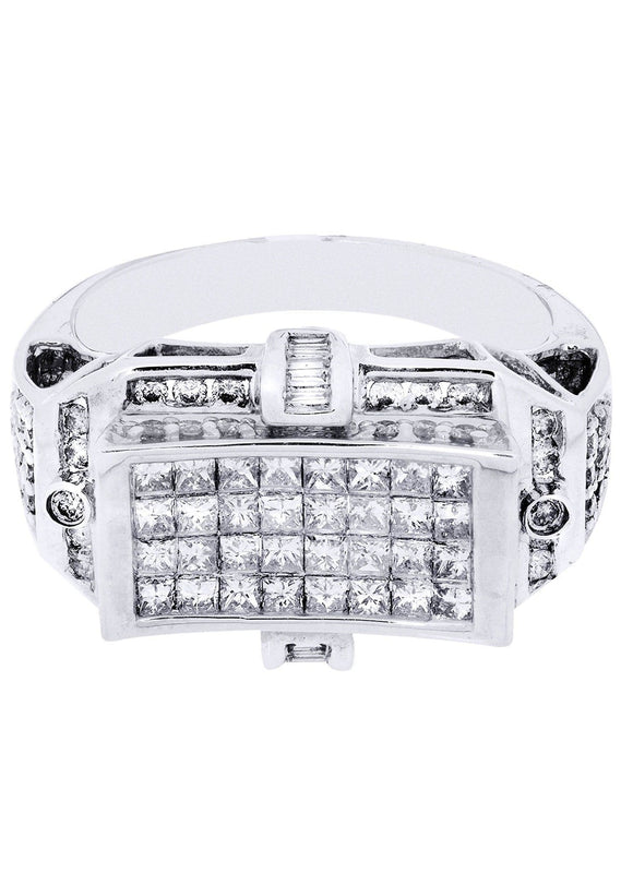 White Gold Mens Diamond Ring| 0.3 Carats| 8.68 Grams
