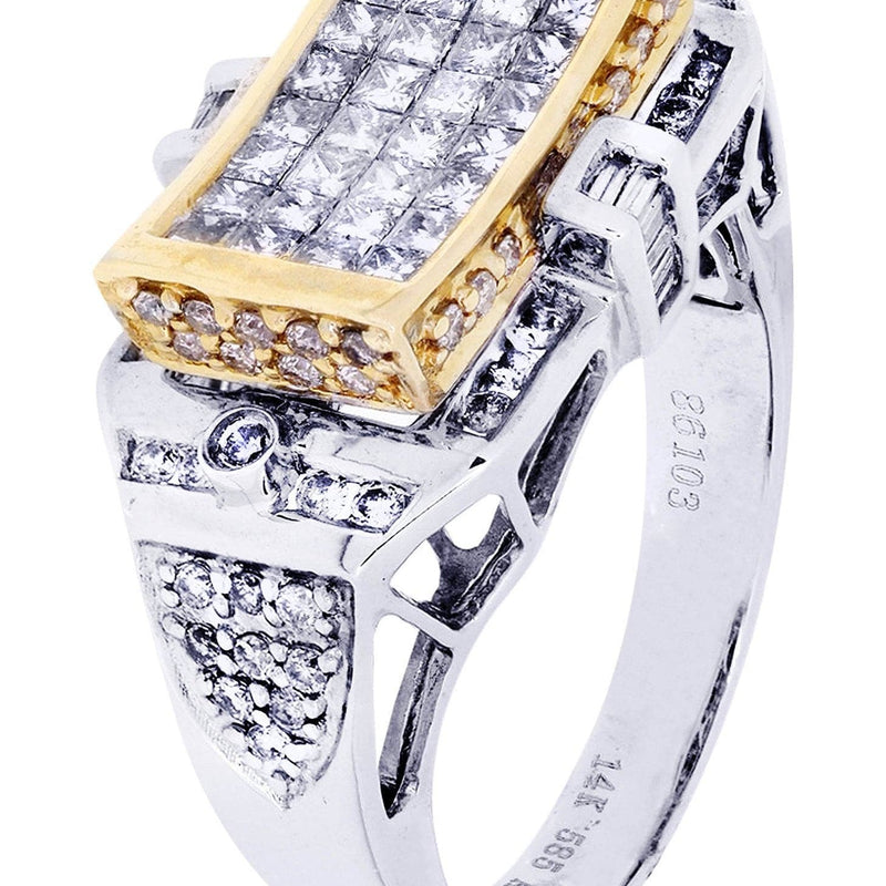 White Gold Mens Diamond Ring | 0.64 Carats| 9.05 Grams