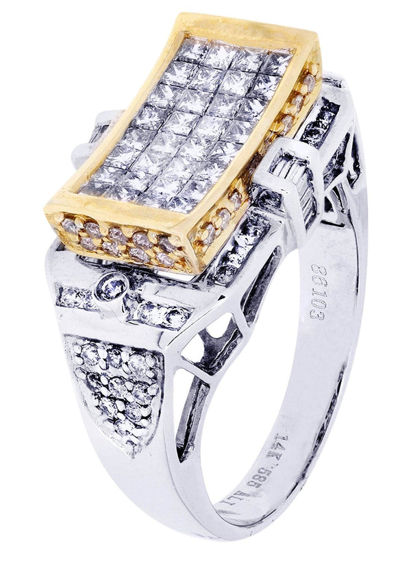 White Gold Mens Diamond Ring | 0.64 Carats| 9.05 Grams