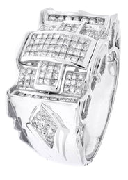 White Gold Mens Diamond Ring| 0.6 Carats| 13.33 Grams