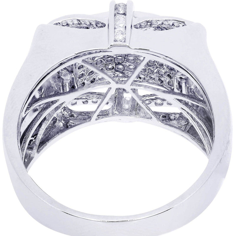 White Gold Mens Diamond Ring| 0.95 Carats| 11.27 Grams