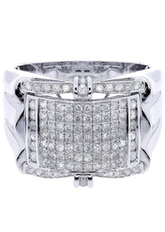 White Gold Mens Diamond Ring| 0.95 Carats| 11.27 Grams