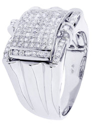 White Gold Mens Diamond Ring| 0.95 Carats| 11.27 Grams