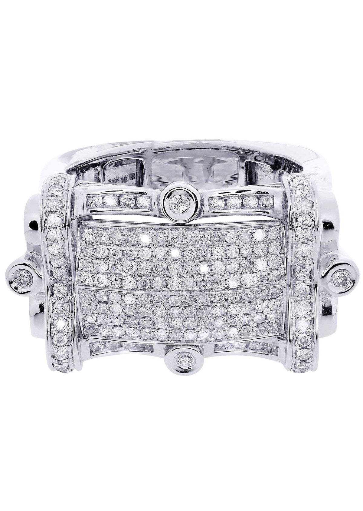 White Gold Mens Diamond Ring| 1.19 Carats| 17.5 Grams