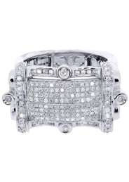 White Gold Mens Diamond Ring| 1.19 Carats| 17.5 Grams