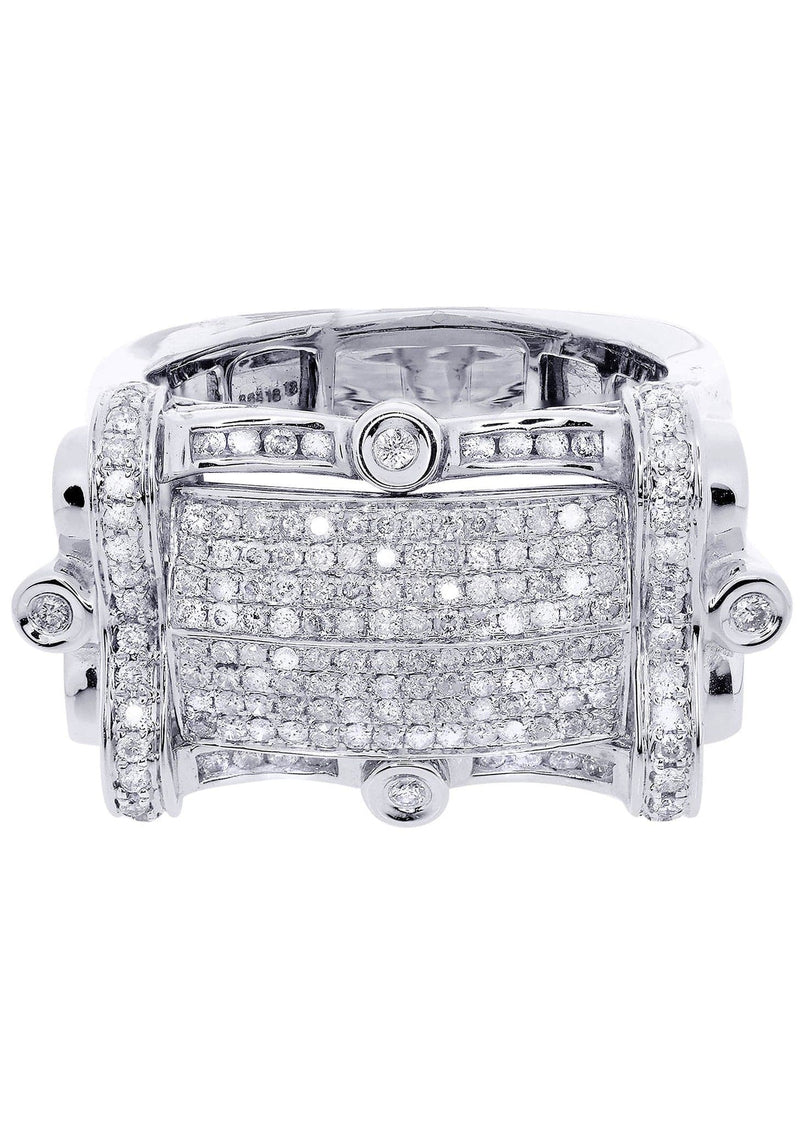 White Gold Mens Diamond Ring| 1.19 Carats| 17.5 Grams