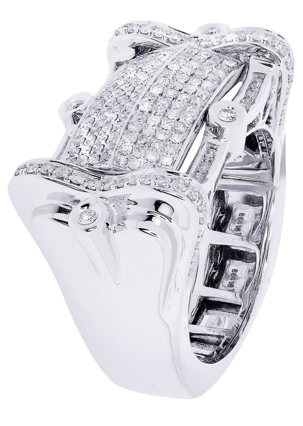 White Gold Mens Diamond Ring| 1.19 Carats| 17.5 Grams