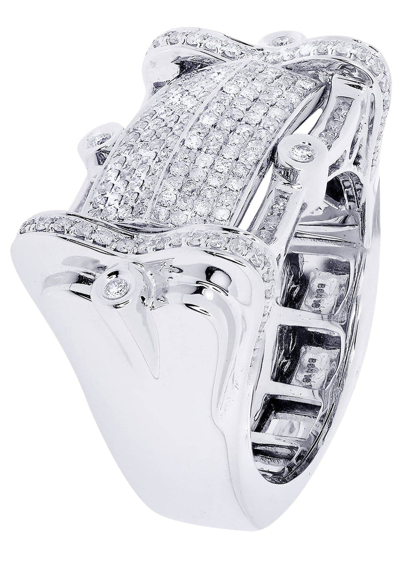 White Gold Mens Diamond Ring| 1.19 Carats| 17.5 Grams